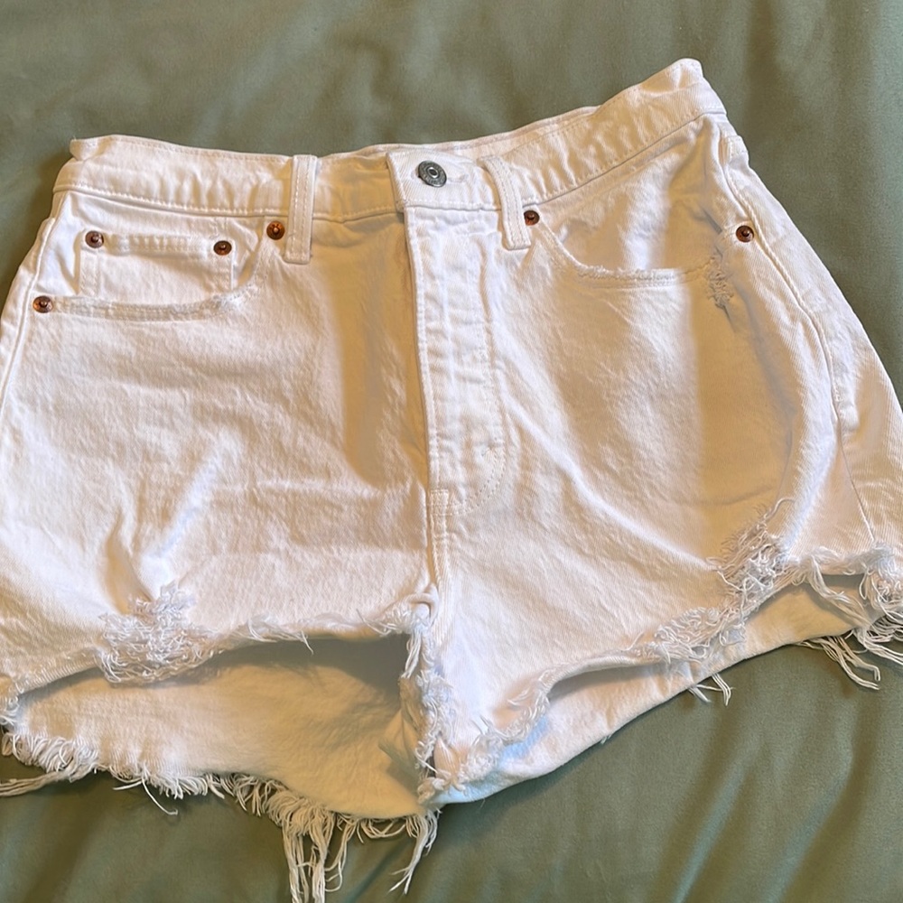 Abercrombie curve love high-rise mom shorts
